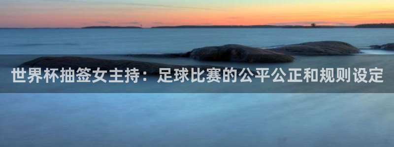 欧洲区世界杯预选赛：世界杯抽签女主持：足球比赛的公平公正和规则设定